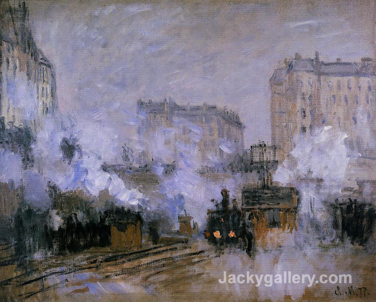 Saint-Lazare Station, Arrival of a Train by Claude Monet paintings reproduction
